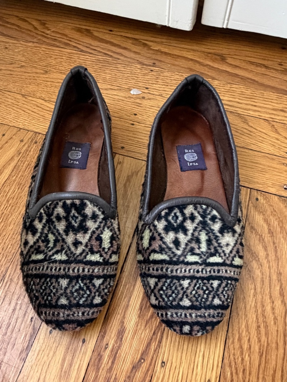 Res Ispa Calf Hair Loafers